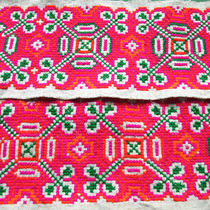 Chinese style handmade earth-woven old embroidered linen 1 85 meters(not only cut)