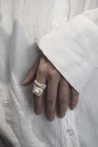 This decoration 2020 autumn and winter original independent designer handmade heavy industry Baroque sterling silver opening adjustment ring