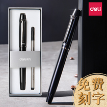 Delhi Signature Pen Business Premium Jewelry Pen Metal Stem Men Signature Signing Office Black Neutral Pen Black Water Pen Gift S153 Minimalist Gift Box