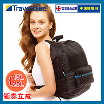 Travel Blue Blue Travel storage folding bag Travel backpack Mens and womens travel backpack light leisure ultra-light
