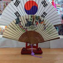 Korean folk traditional characteristics fan Korean style folding fan handicraft fan tourist souvenir