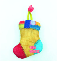 Korean cute drawstring fabric folk Korean crafts creative retro patchwork car key chain keychain