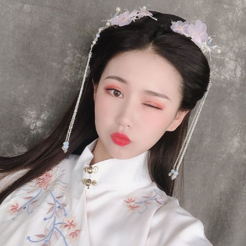 天猫古装汉服发饰古风流苏步摇