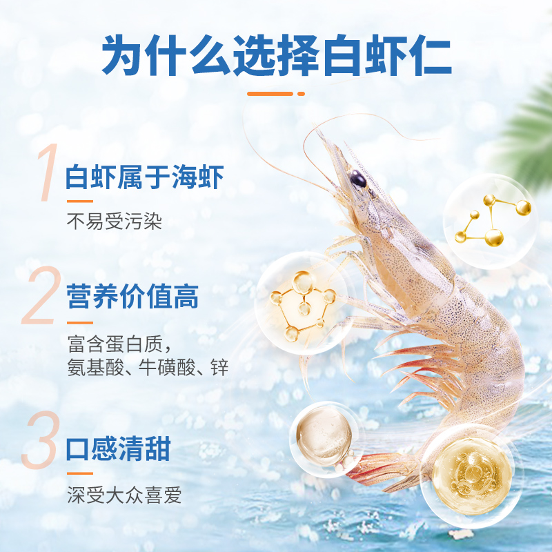 【直播推荐】国联水产翡翠生虾仁加大号冷冻大虾仁去虾线200g