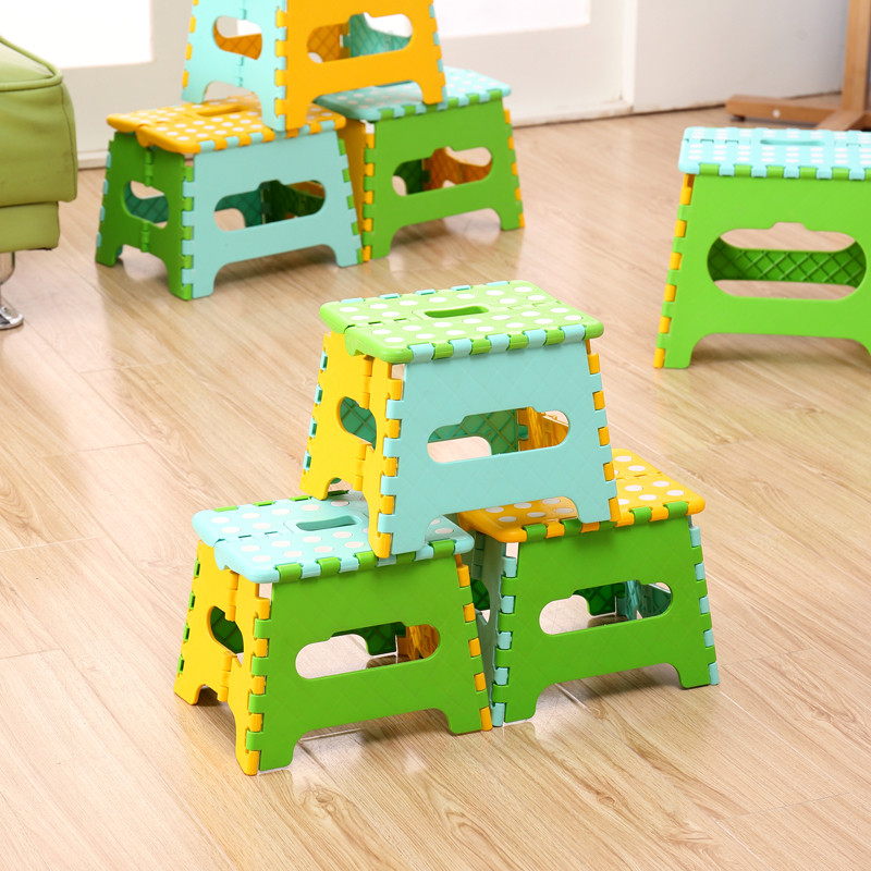 炫彩塑料折叠凳 儿童便携式折叠凳椅 可折叠凳小板凳成人矮凳户外产品展示图4