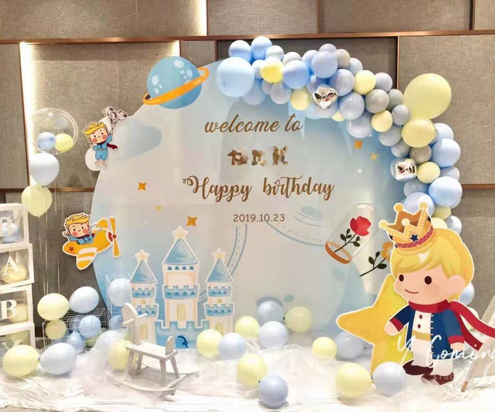 生日布置背景墙儿童生日气球主题派对生日创意布置宝宝宴布置道具