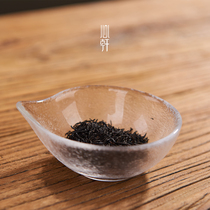 Xinxuan glass teaspoon tea shovel tea lotus tea separator Kung Fu tea set accessories Frosted tea lotus tea lotus