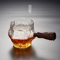 Japanese Glass Road cup tea leak set thick male Cup heat-resistant side handleware large kung fu tea set accessories