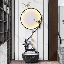 Modern simplicity with a touch of money and running water swing pieces New Chinese light extravaganza Balcony Genguan Aisle Zen of the Zen Financial Decorations