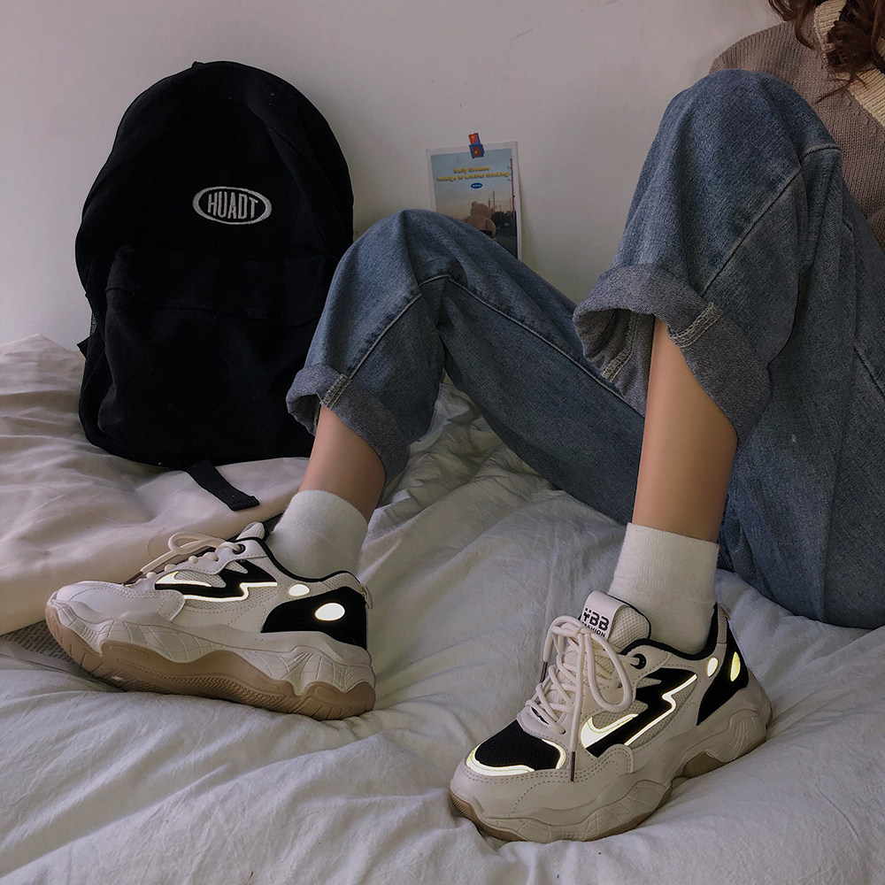 网红老爹鞋女ins潮鞋2022新款春季运动百搭原宿休闲智熏超火鞋子
