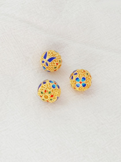 강력한 색상 보호 18K Cloisonne Burnt Blue Butterfly Flower Blower Beads and Flower Holder Looke Beads Handmade DIY 비드 팔찌 목걸이 일치 강력한 색상 보호 18K Cloisonne Burnt Blue Butterfly Flower Blower Beads and Flower Holder Looke Beads Handmade DIY 비드 팔찌 목걸이 일치