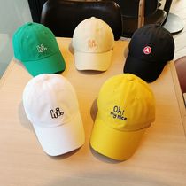 Child Hat Spring Boy Girl Letters Baseball Cap Tide Korean version Duck Tongue Cap Summer Sun Protection Slim sunscreen