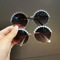 Children sunglasses Girls sunscreen sunscreen Anti-UV fashion Princess Glasses Boy Baby Sunglasses