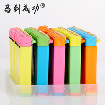 50 pieces of open flame inflatable explosion-proof grinding wheel lighter disposable whole box household ordinary custom-made printing tide