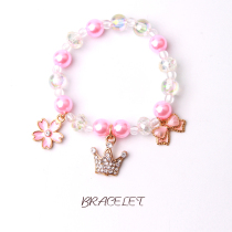  Korean version of the childrens bracelet little girl cute pendant bracelet girl beaded bracelet Princess cartoon personality jewelry