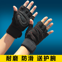 Sports Fitness Gloves Summer Halffinger Weightlifting Instruments Training Non-slip Single Bar Leading Body Up Exercise Mens Women