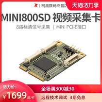 Tianchuang Hengda TC MINI800SD 8-channel video capture card SD AV capture card network live recording and broadcasting