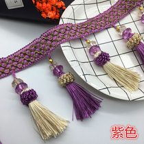 Curtain lace crystal beads dish beads strawberry pendant tassel edge ear high-grade curtain beads European accessories