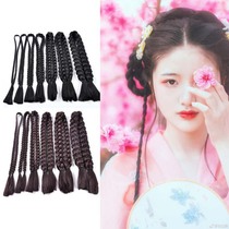 Costume wig double head twist braid Republic of China May Fourth youth big braid Hanfu hairstyle childrens photography cos