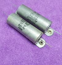 Very beautiful American antique axial copper case capacitor 0 85UF170VAC(300VDC)