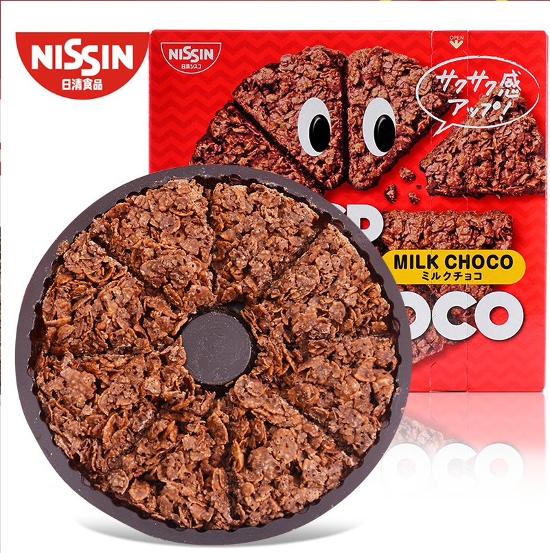 日本进口日清燕麦脆批crisp choco巧克力牛奶玉米片饼干早餐51g