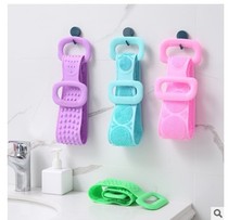 Bathing silicone bath towel men and women strong back rubbing mud long strip back to dead skin bath bath brush