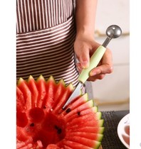 Stainless steel fruit ball digger watermelon digging ball spoon carving knife fruit ice cream platter tool watermelon spoon