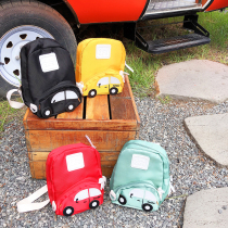 Baby Han Version Small Backpack Handsome Boy Mini Double Shoulder Bag Cute Cartoon Children Recessed Stylish Package Bag