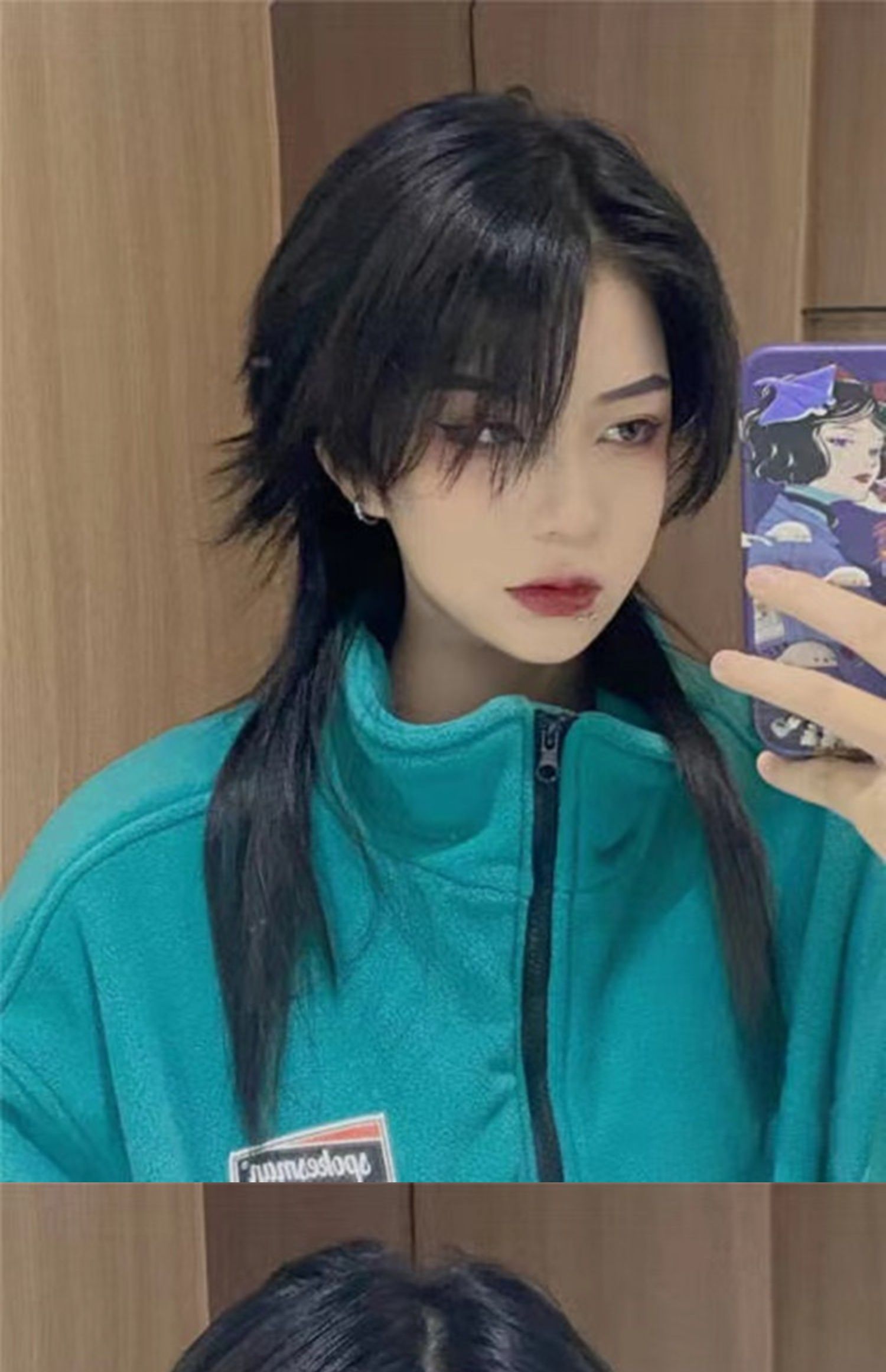 鲻鱼头假发女短发日系狼尾头自然蓬松帅气修脸男女通用cos全头套