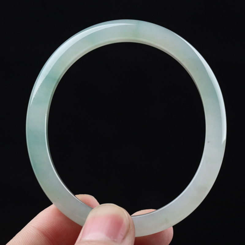 cloud love hot sale new ice seed transparent oval jade bracelet jade a goods lady royal bracelet fine jade