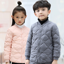 Smart childrens clothing Childrens light down jacket Mens and womens childrens warm down liner Baby autumn and winter top