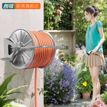 Lanqi metal curler stainless steel water pipe containing frame watering nozzle high-pressure car wash water gun domestic hose