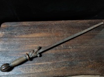 Copper hand guard wood square wrought iron stream Retro nostalgic crafts Exquisite workmanship package pulp old gas products are good