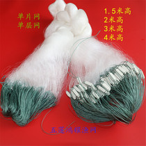 Single sheet Monolithic Fishing Nets 3 5 Fingers to 7 fingers 7 m Sink Bottom Mesh Crucian Carp Silver Carp Nets glued web adhesive silk screen hanging