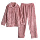 Spring, autumn and winter middle-aged and elderly pajamas female coral fleece warmth thickening middle-aged mother flannel home service suit Spring, autumn and winter middle-aged and elderly pajamas female coral fleece warmth thickening middle-aged mother flannel home service suit
