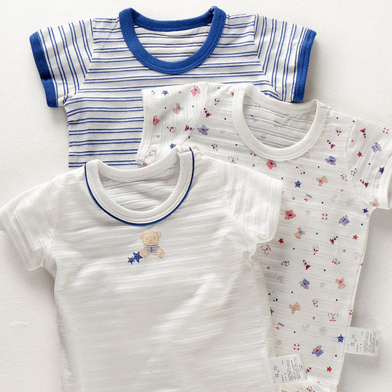Pure cotton Bamboo Short Cotton Short -sleeved Baby Baby Small and Small Baby Baby Baby Half -sleeve top Speed dry sweat absorption Light summer dress
Pure cotton Bamboo Short Cotton Short -sleeved Baby Baby Small and Small Baby Baby Baby Half -sleeve top Speed dry sweat absorption Light summer dress