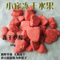 Small pet fruit dried freeze dried strawberry crispy strawberry dry hamster Flower Branch squirrel bear squirrel grain snack