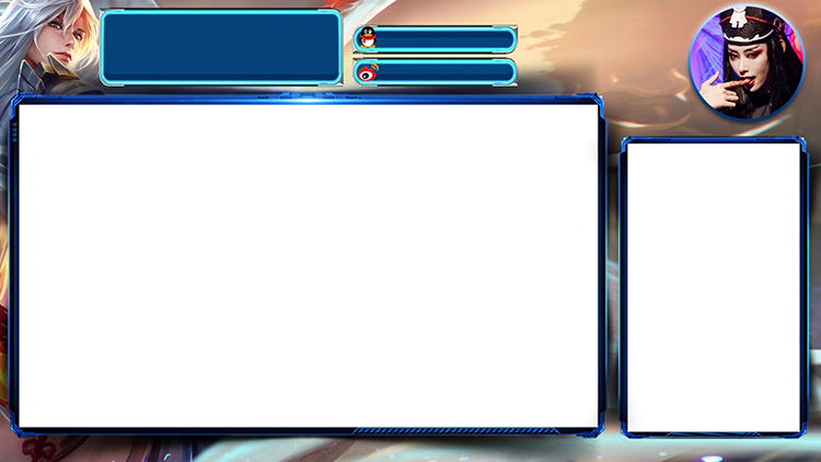 王者荣耀obs模版边框设计插件直播间定制界面制作游戏主播背景