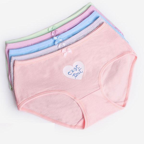 爱薇薇女士内裤女纯棉少女棉质面料蕾丝性感