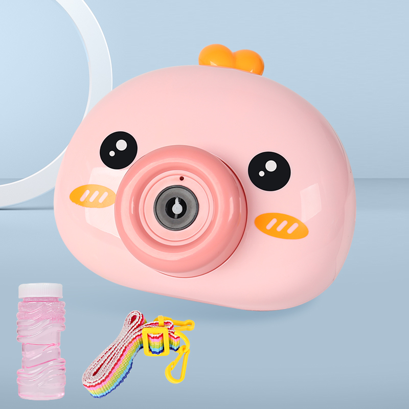  貝恩施網紅泡泡機兒童玩具少女心ins自動電動吹泡泡槍泡泡水相機