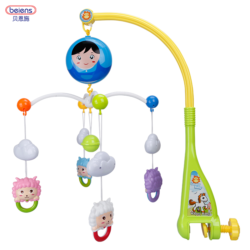 贝恩施音乐旋转床铃 0-1岁新生儿安抚玩具 儿童宝宝早教益智玩具产品展示图1
