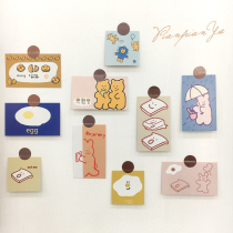 *Clip Acridine*Korean insins Single Cute Biscuit Bear Series Card Roller Book Material Wall Face Decoration Background