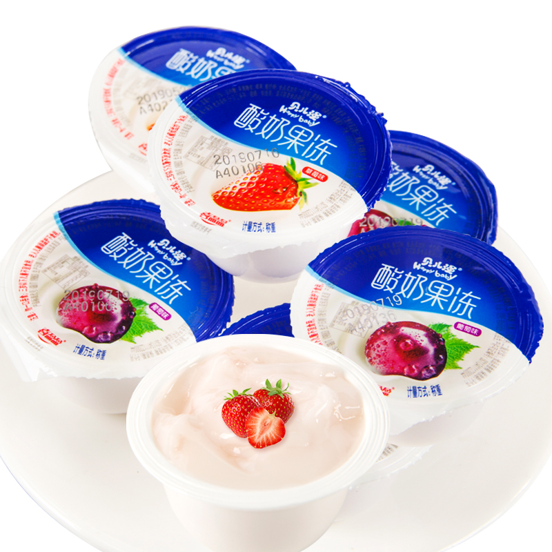 喜盈盈 酸奶果肉果凍 1000g*2件