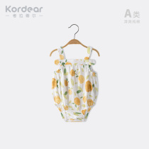 kordear babys babys coat summer thin babys breathable connea clothes pure cotton vest clothes