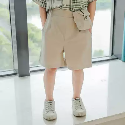 Boys' shorts summer clothes 2020 new summer Foreign style thin wear five-point pants children's five-point pants loose pants