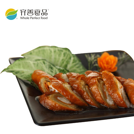 【齐善肥肠_脆皮素素食_v肥肠】齐善素食干将面筋芝麻官极品门客图片