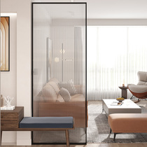 Simple modern Changhong glass partition living room bathroom bathroom partition stainless steel iron Net red porch screen