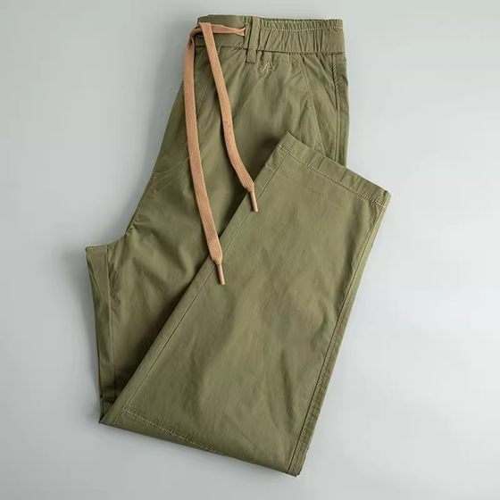 2024 men's casual pants summer thin fashion middle-aged and young people's elastic wash cotton military green small feet nine-point pants
2024 men's casual pants summer thin fashion middle-aged and young people's elastic wash cotton military green small feet nine-point pants