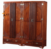 New Chinese Hedgehog Purple Sandalwood Top Box Wardrobe Bedroom Large Closet Suflower Pear Wood Yungrain Storage Wardrobe Customize