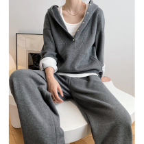Even hat guard sweatpants two sets 2022 new early spring fried street Aging Fashion Casual Sports Suit Women